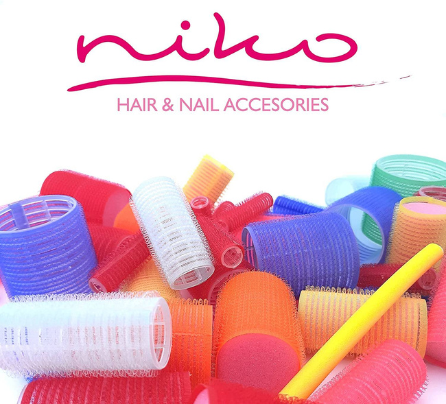 Papiloty do włosów długie średnica 14 mm 10 sztuk