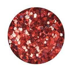 Brokat hologram plastry miodu 1 mm - czerwony