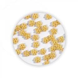 Kwiatki 3D do paznokci złote