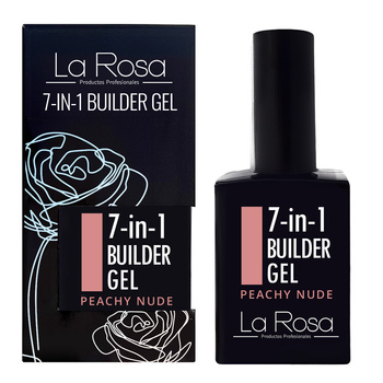 La Rosa Żel Do Paznokci Budujący Podkładowy 7w1 Peachy Nude UV/LED 15 ml