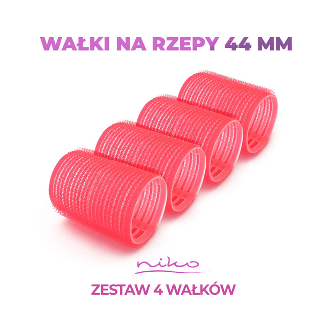 Wałki do włosów na rzepy - średnica 44 mm