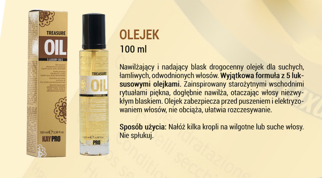 KAYPRO TREASURE OIL Odżywka dwufazowa z 5 luksusowymi olejkami 200 ml