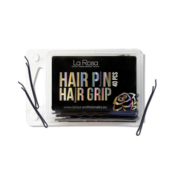 Wsuwki do włosów czarne La Rosa 4 cm
