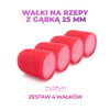Wałki duże do włosów do spania na rzepy z gąbką 50 mm