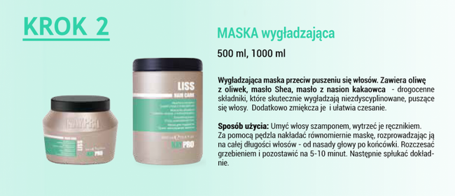 KAYPRO LISS Maska do włosów puszących się - 500 ml