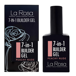 La Rosa Żel Do Paznokci Budujący Podkładowy 7w1 Peachy Nude UV/LED 15 ml