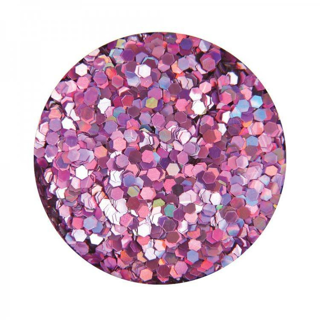 Brokat hologramowy do paznokci fioletowy plastry miodu