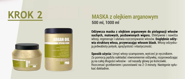 Zestaw Kaypro Argan Oil Kuracja arganowa do włosów