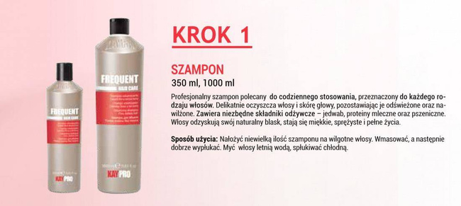 KAYPRO Frequent Szampon do codziennej pielęgnacji do częstego stosowania 350 ml