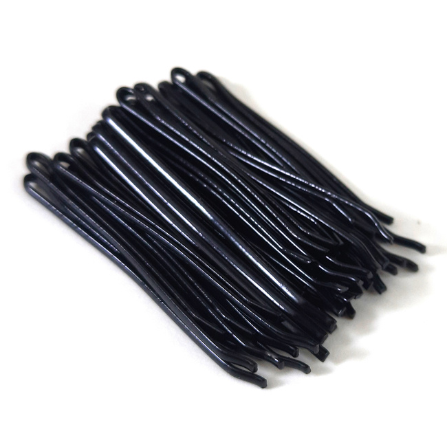 Wsuwki do włosów czarne La Rosa 4 cm