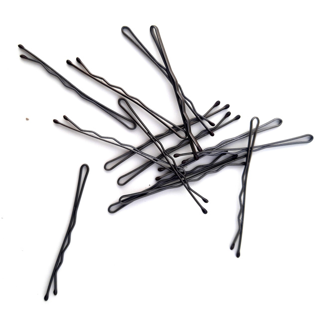 Wsuwki karbowane z kulkami brązowe La Rosa 6 cm