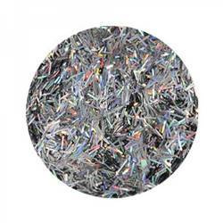 Brokat hologramowy do paznkoci srebrne nitki 3,5 gram