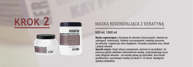KAYPRO KERATIN Duży zestaw z KERATYNĄ - regeneracja włosów zniszczonych