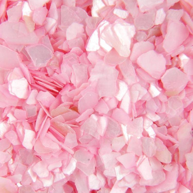 Łupinki muszli na paznokcie różowe