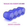 Wałki duże do włosów na rzepy - średnica 51 mm