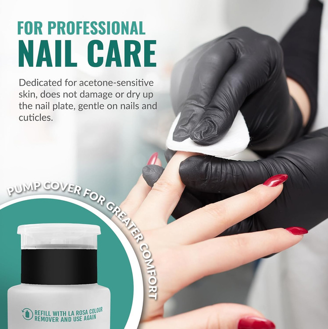 Zmywacz bezacetonowy do manicure butelka z pąpką i uzupełnienie 1190 ml