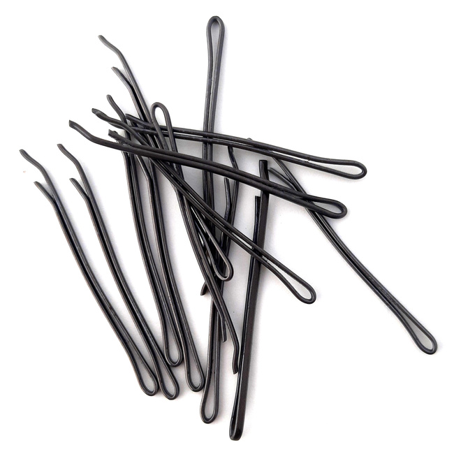 Wsuwki do włosów brązowe La Rosa 4 cm