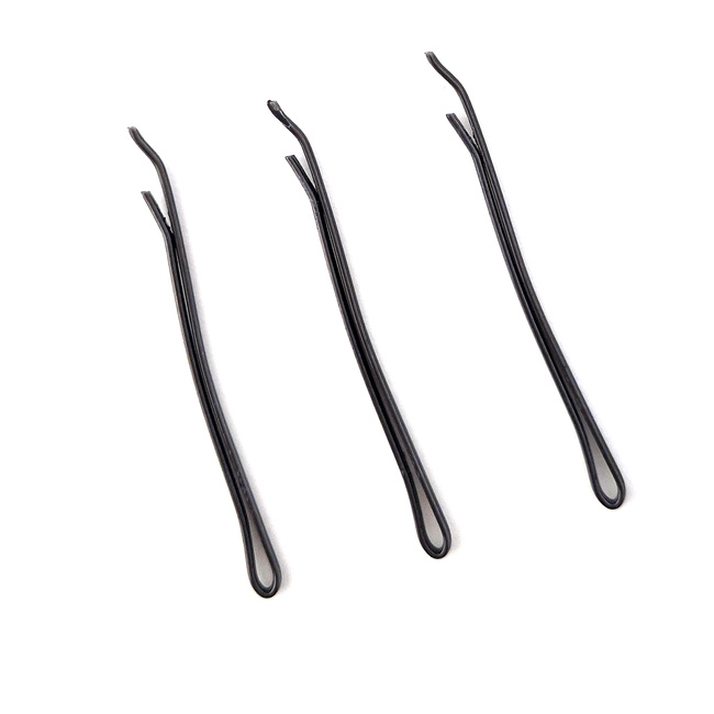 Wsuwki do włosów brązowe La Rosa 4 cm