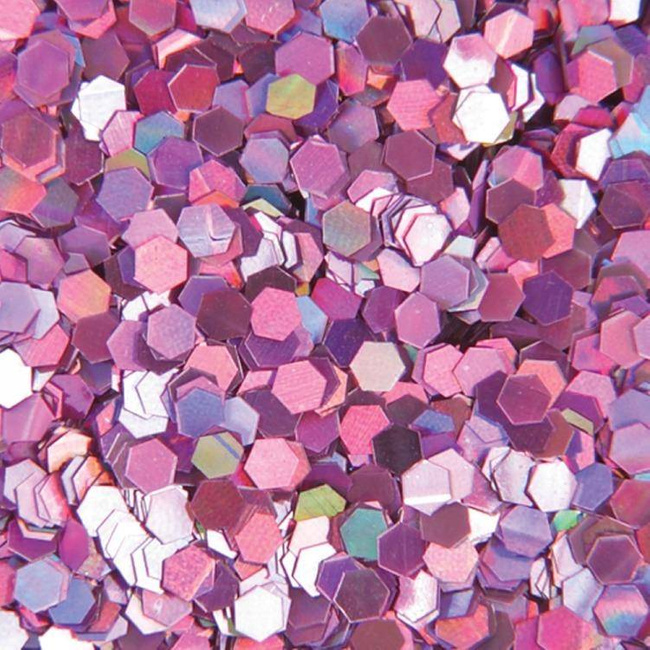 Brokat hologramowy do paznokci fioletowy plastry miodu