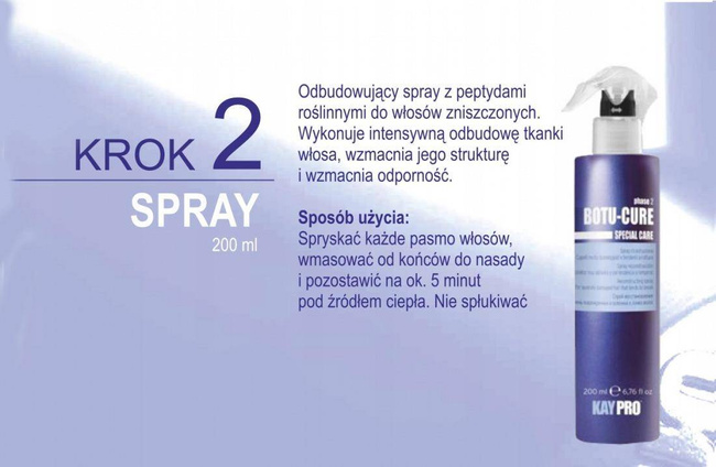KAYPRO Botu Cure Szampon do włosów zniszczonych - odbudowuje włos od środka 1000 ml