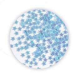 Gwiazdki hologramowe na paznokcie błękitne