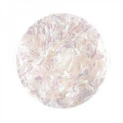 Brokat hologramowy do paznokci białe nitki 3,5 g