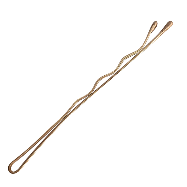 Wsuwki karbowane z kulkami złote La Rosa 6 cm