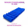 Wałki do włosów z nakładką - średnica 15 mm