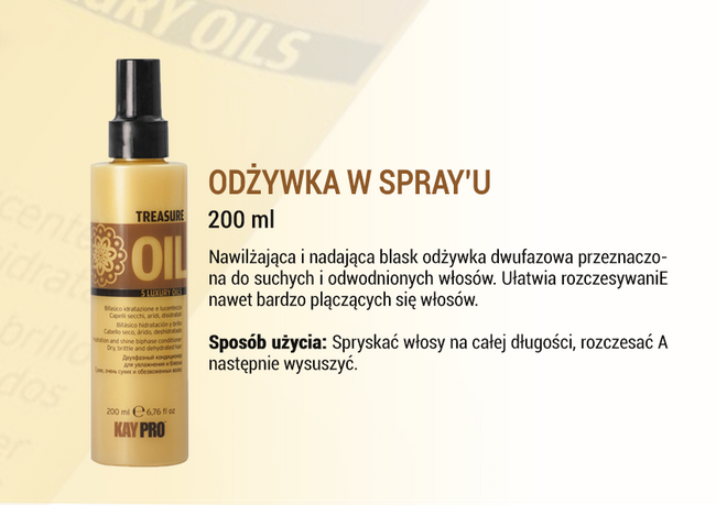 KAYPRO TREASURE OIL Serum z 5 luksusowymi olejkami 100 ml