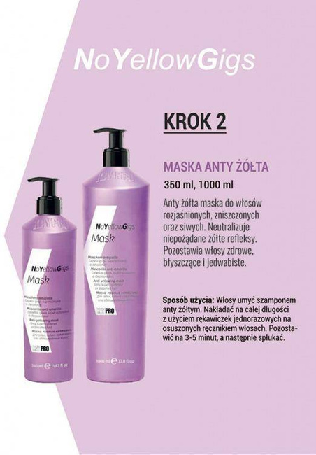 KAYPRO No Yellow Gigs Maska Anty Żółta 350 ml