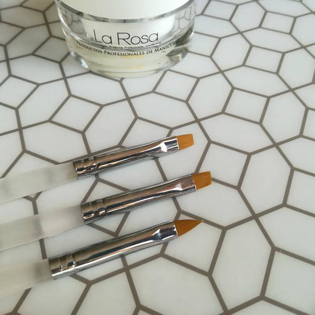 Pędzelek PRO do nakładania żelu koci język