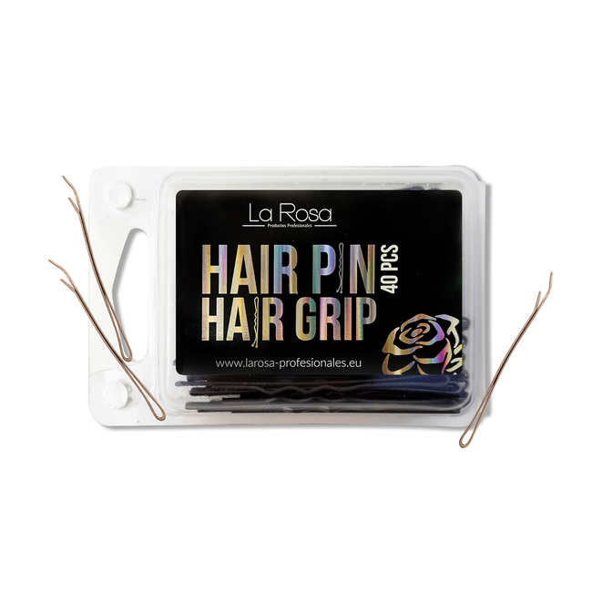 Wsuwki do włosów złote La Rosa 4 cm