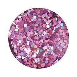 Brokat hologramowy do paznokci fioletowy plastry miodu