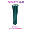 Papiloty do włosów cienkie długie średnica 8 mm 10 sztuk