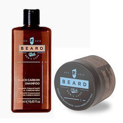 Zestaw BEARD CLUB Pasta i szampon  kryjacy czarne włosy
