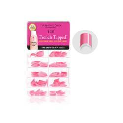 FRENCH TIPPED LONG Rose 120 Dashing Diva